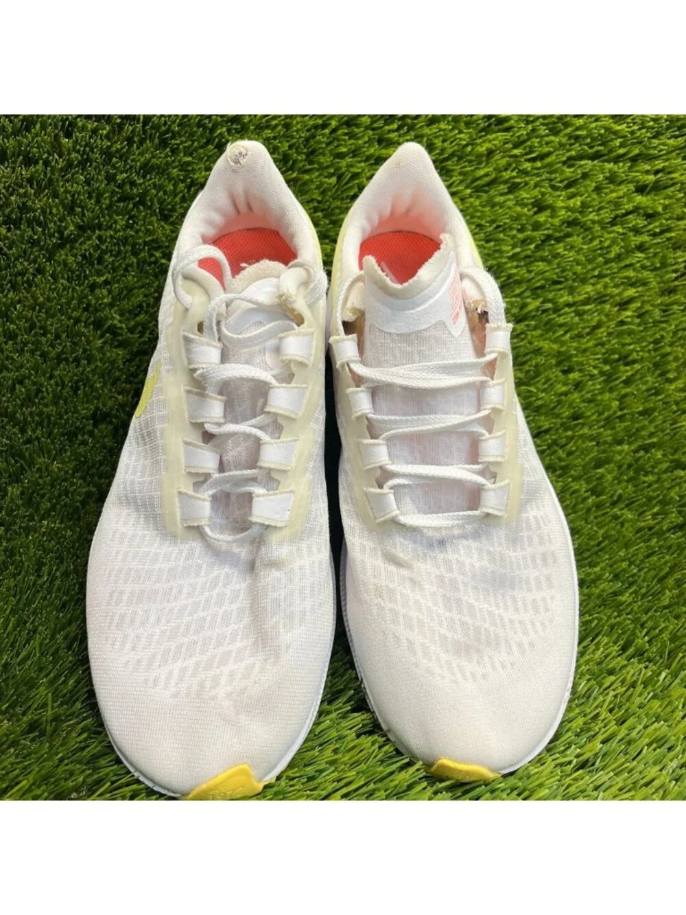 Nike Air Zoom Pegasus 37 Womens Size 9 White Athletic Running Shoes Sneakers